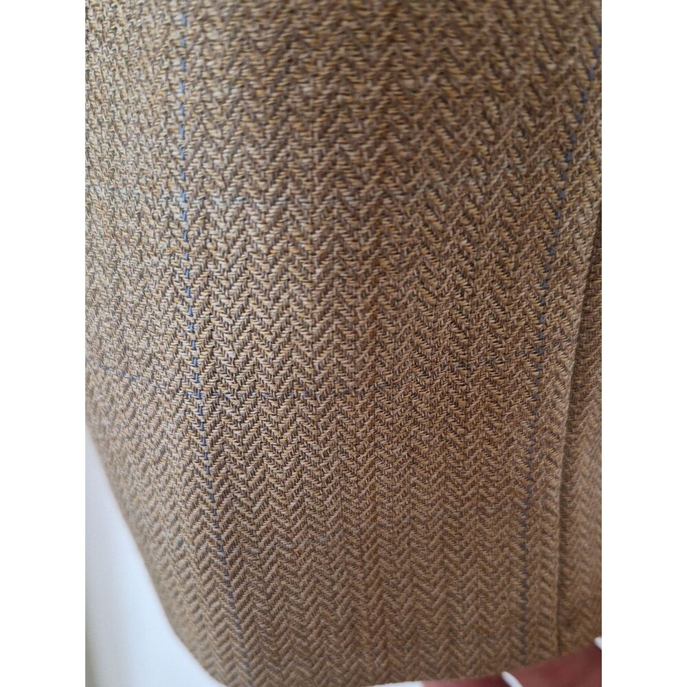 Chaps 100% Wool Three Button Smooth Blazer W/herringbone Pattern Sz 48R - Picture 11 of 17
